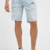 Guess Abriebstellen - Jeansshort - Himmelblau