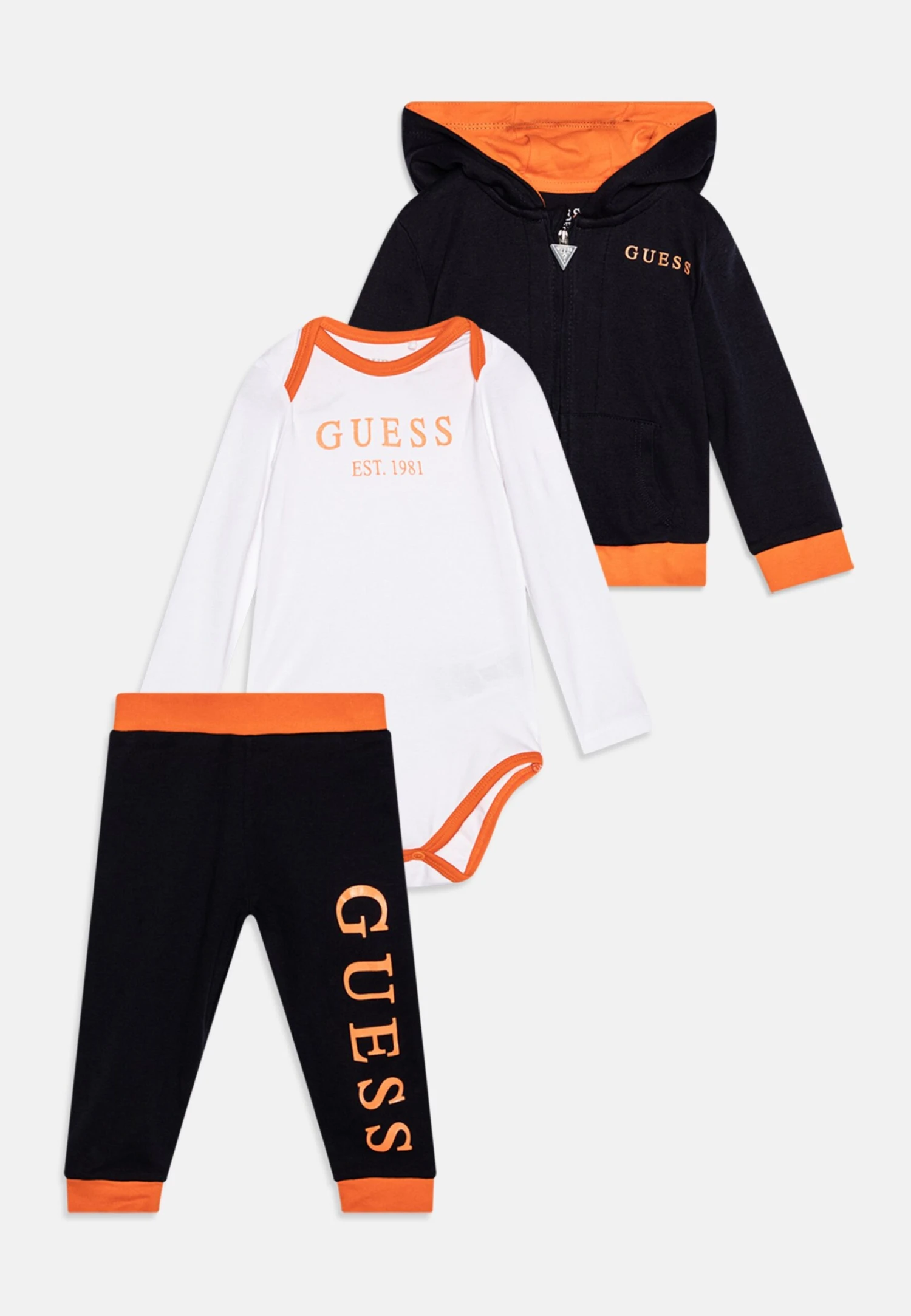 Guess Newborn Take Me Home Set - Sweater Met Rits - Smart Blue