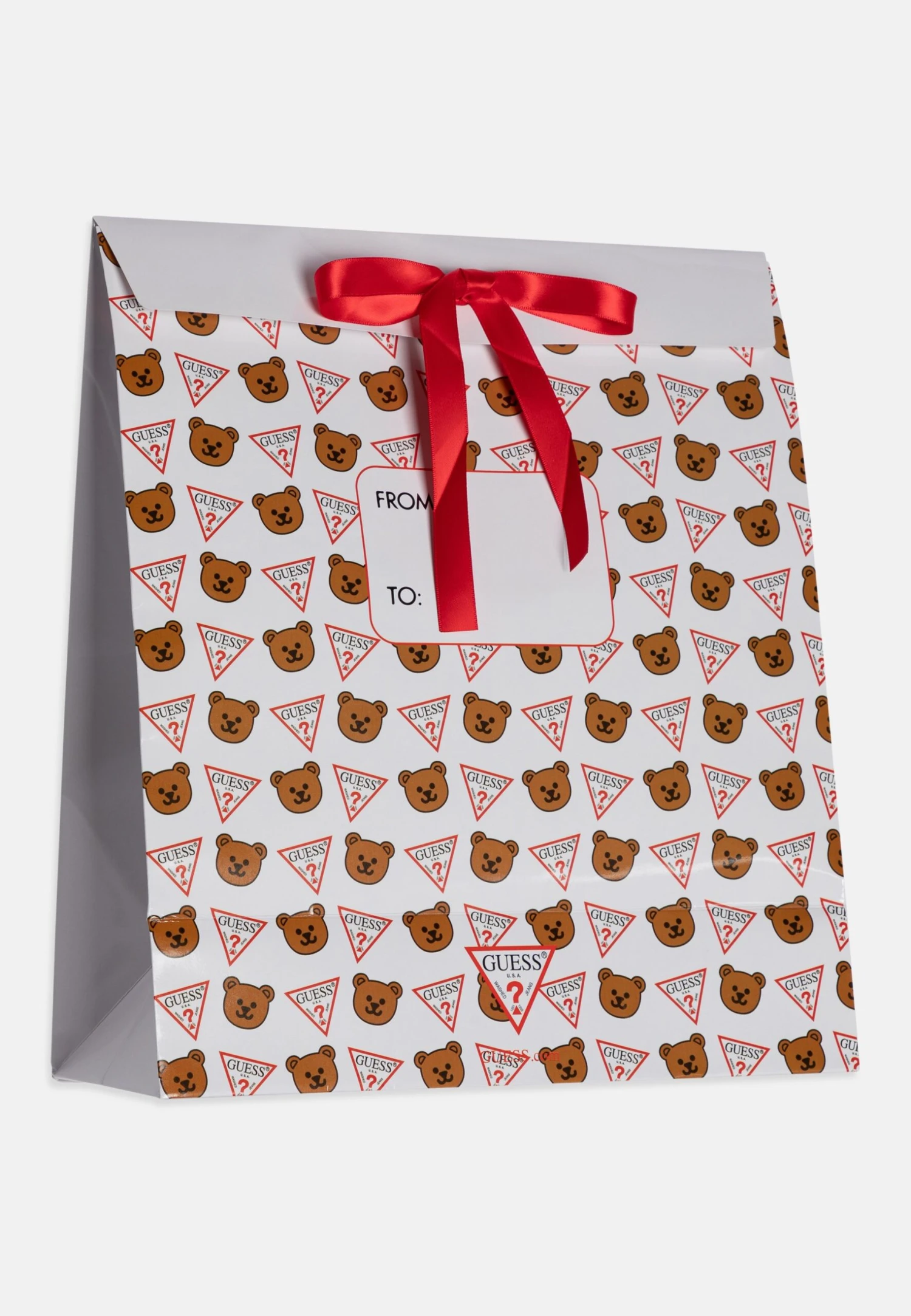 Guess Baby Padded Hooded Unisex - Geboortegeschenk - Pure White - Afbeelding 3