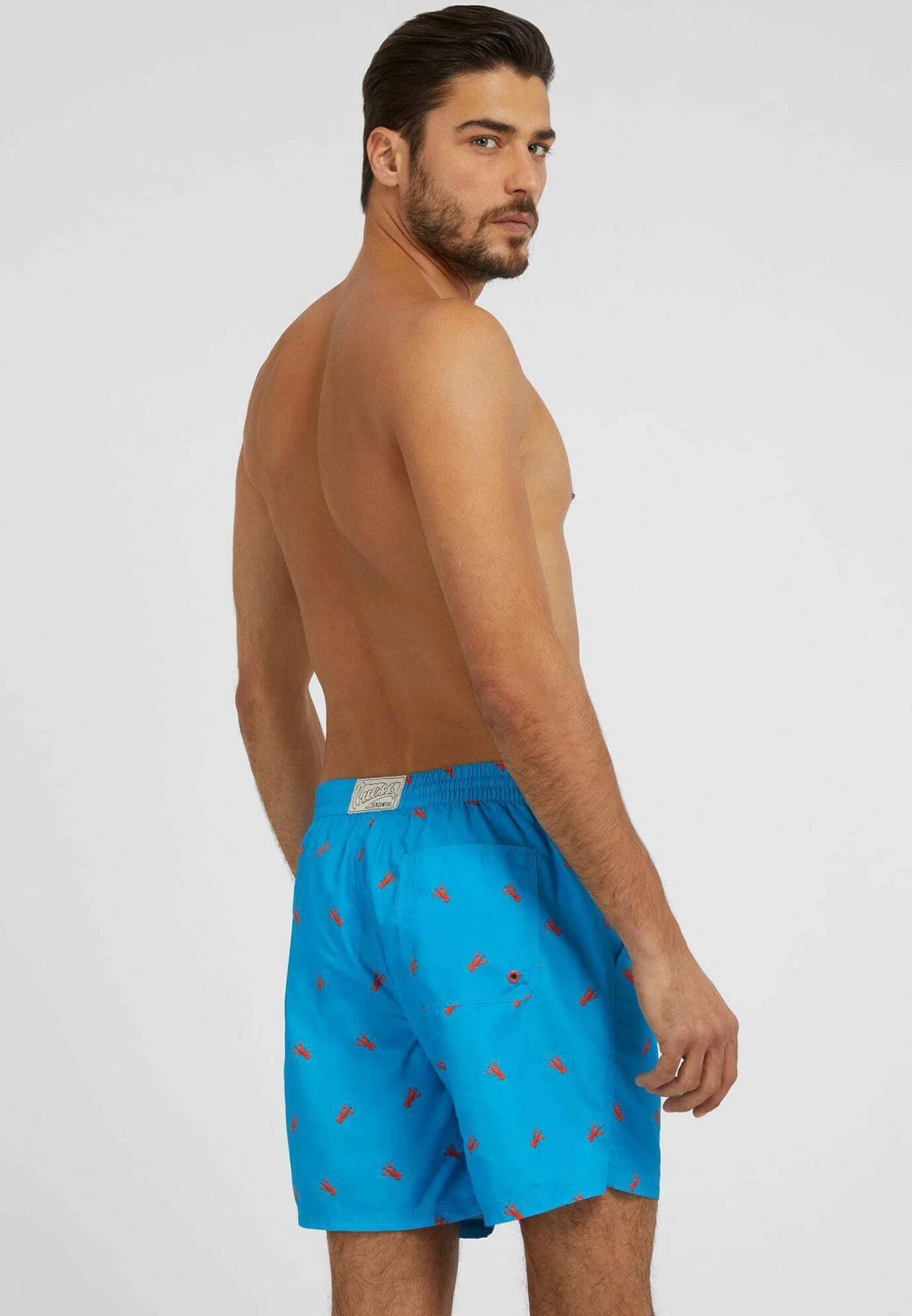 Guess Mit Allover-Print - Zwemshorts - Himmelblau - Afbeelding 2