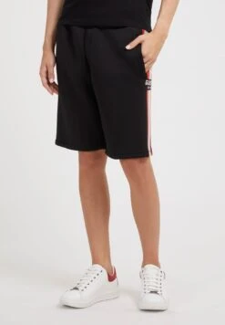 Guess Mit Seitenstreifen - Shorts - Schwarz