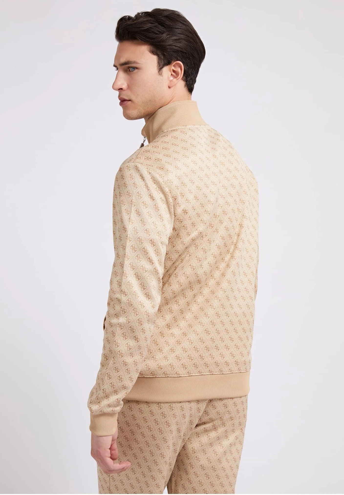 Guess Allover Logo - Trainingsvest - Beige - Afbeelding 3