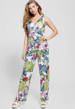 Guess Ss Cowl Poplia Overall - Jumpsuit - Gemustert Multicolor