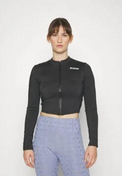 Guess Azalea Zip Active Solid - Longsleeve - Jet Black