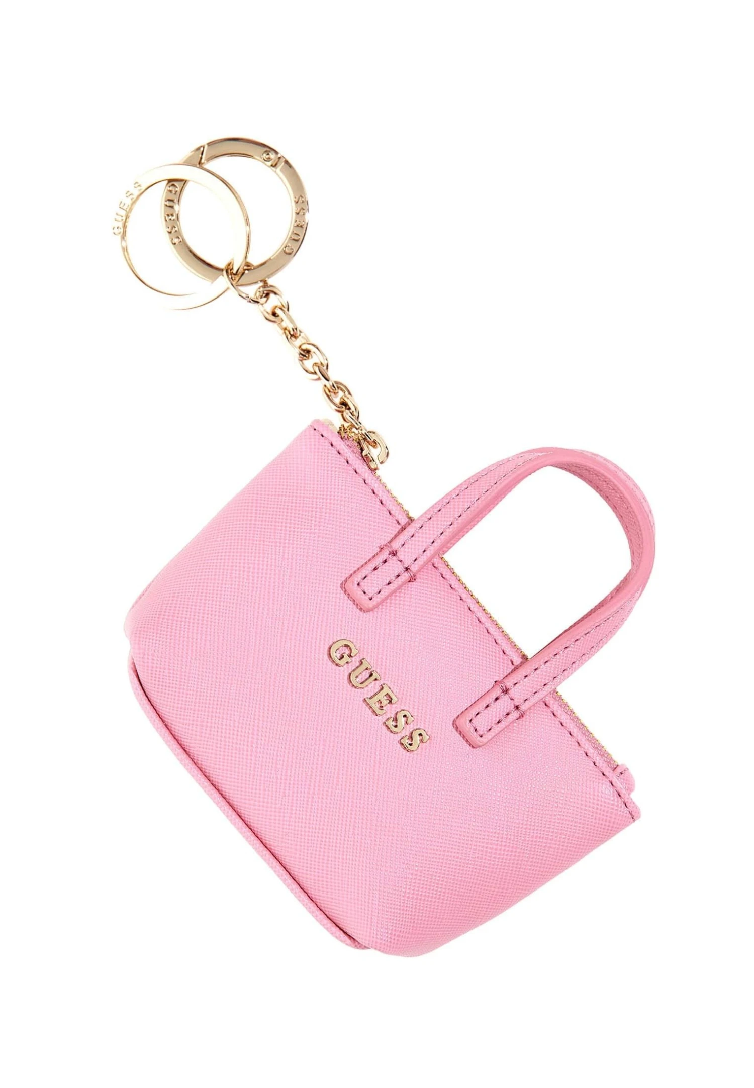 Guess Saffiano - Sleutelhanger - Rose