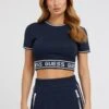 Guess Darla Ss - T-Shirt Print - Gj Blue Jacquard