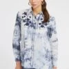 Guess Besticktes - Overhemdblouse - Blau