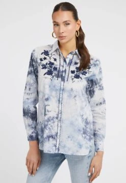 Guess Besticktes - Overhemdblouse - Blau