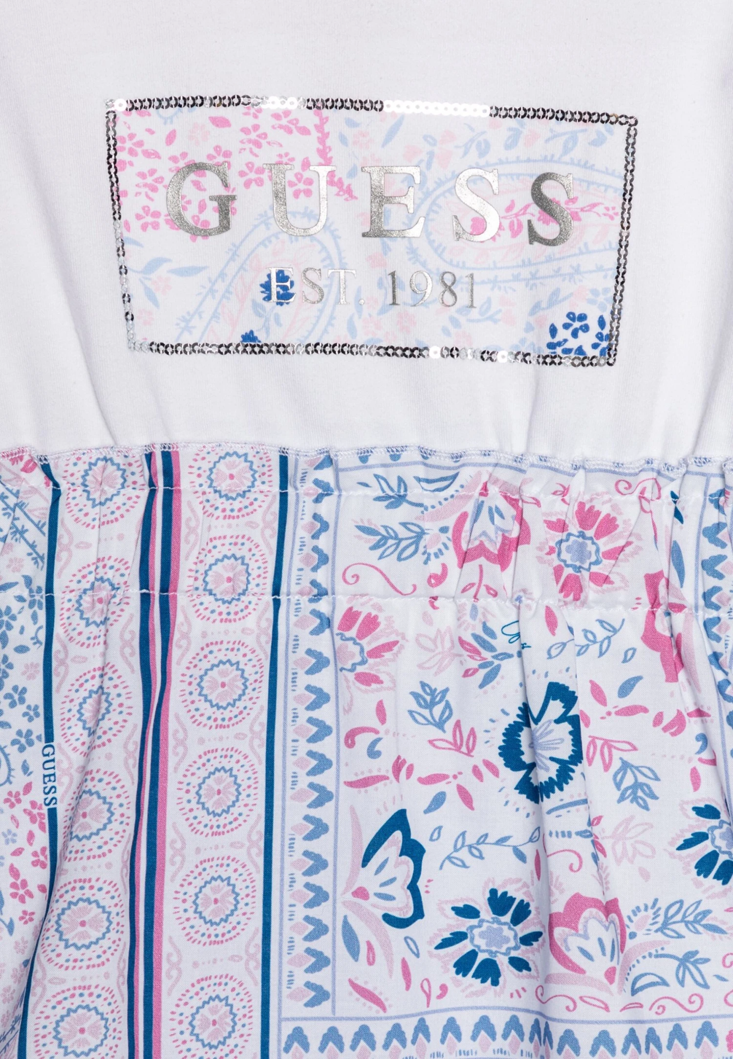 Guess Toddler Mixed Dress - Jerseyjurk - Light Pink - Afbeelding 3