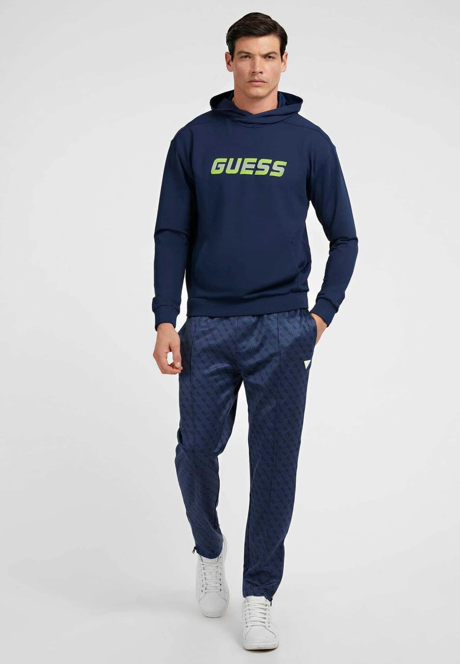 Guess Logo - Hoodie - Dunkelblau - Afbeelding 2