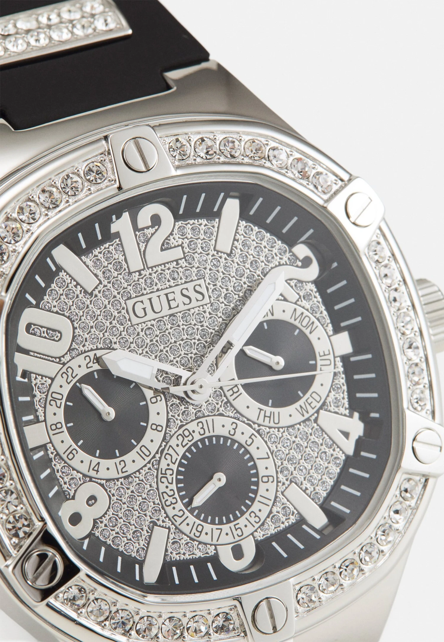 Guess Duke - Chronograaf - Black Glitz/Silver Tone - Afbeelding 5