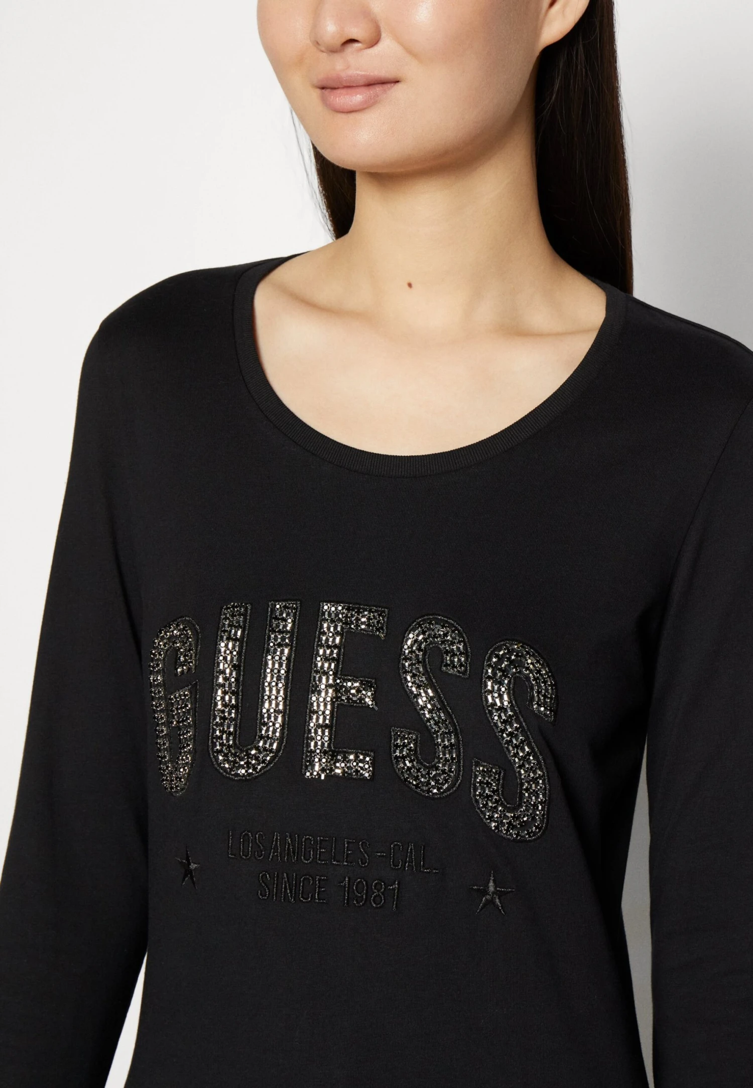 Guess Mirela- Longsleeve - Jet Black - Afbeelding 6