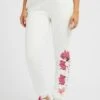 Guess Seitliches Blumen-Logo - Trainingsbroek - Weiß