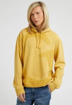 Guess Mit Makro Logo - Hoodie - Gelb
