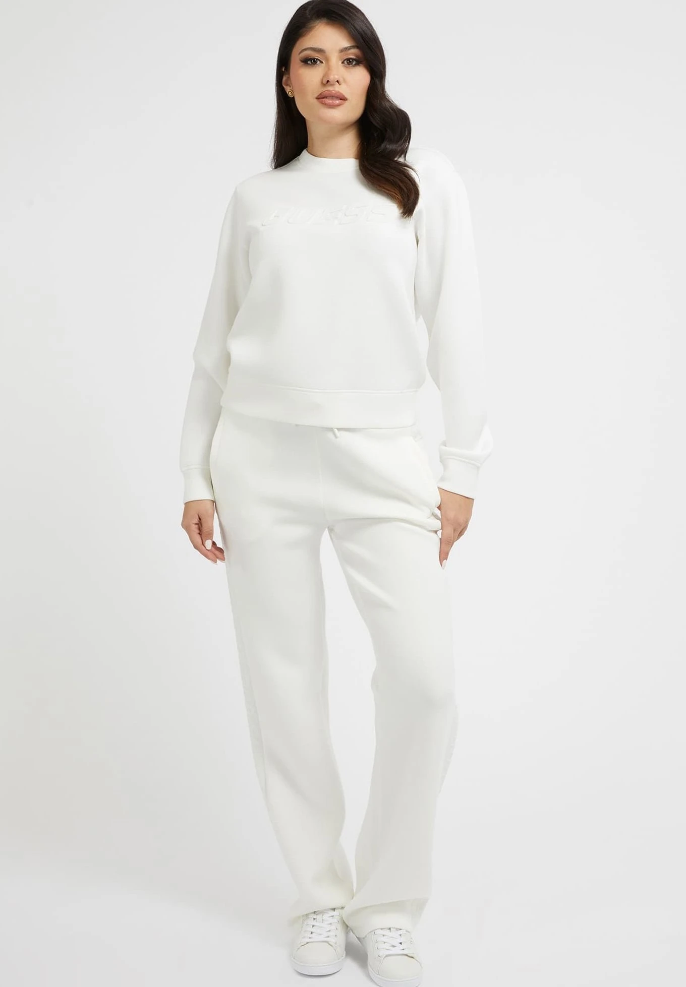 Guess Mit Seitlichem Logo - Trainingsbroek - Weiß - Afbeelding 2