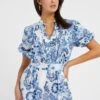 Guess Mit Allover Blumendruck - Jumpsuit - Mehrfarbig/Grundton Blau