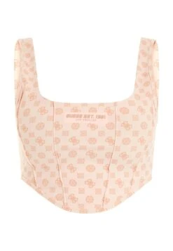 Guess Mit 4G-Logo Und Peony-Logo - Bustier - Mehrfarbe/Rose