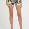 Guess Mit Allover Blumenprint - Jeansshort - Gemustert Multicolor