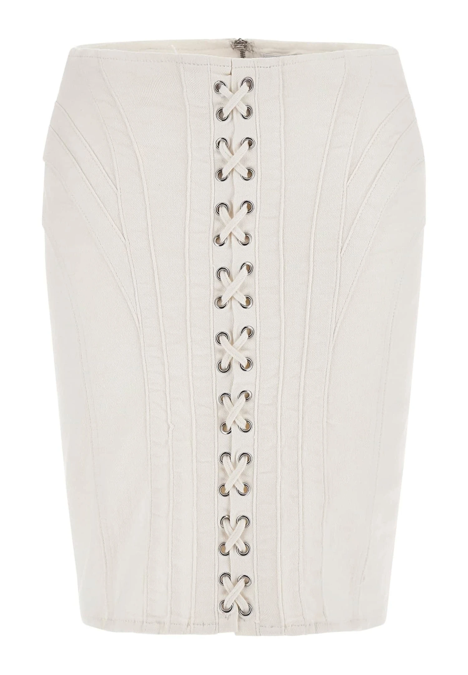 Guess Mit Schnürung - Kokerrok - Weiß - Afbeelding 4