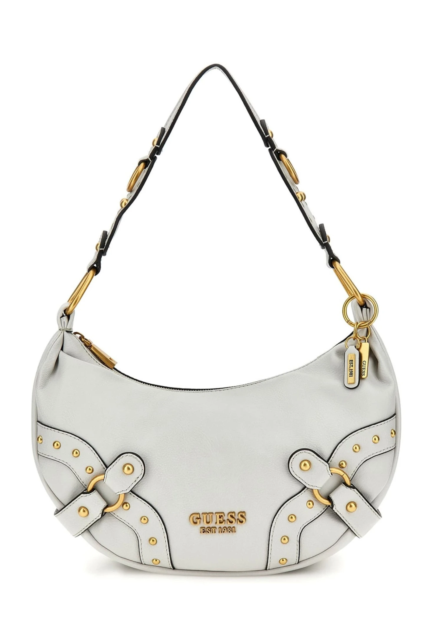 Guess Hobo Natalya Mit Nieten - Handtas - Hellgrau