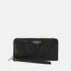 Guess Caddie Large Zip Around - Portemonnee - Black