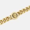 Guess Lion Coin Unisex - Armband - Yellow Gold-Coloured/Black