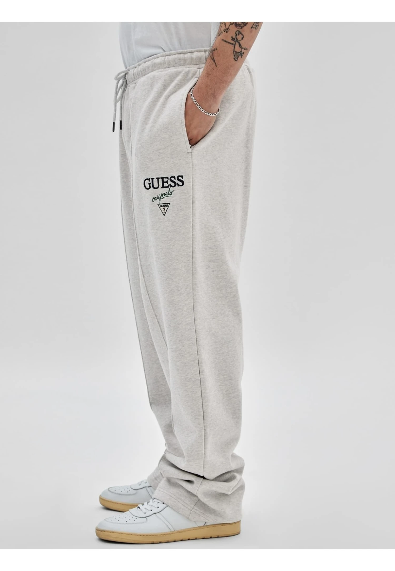 Guess Mit Logo - Trainingsbroek - Beige - Afbeelding 4