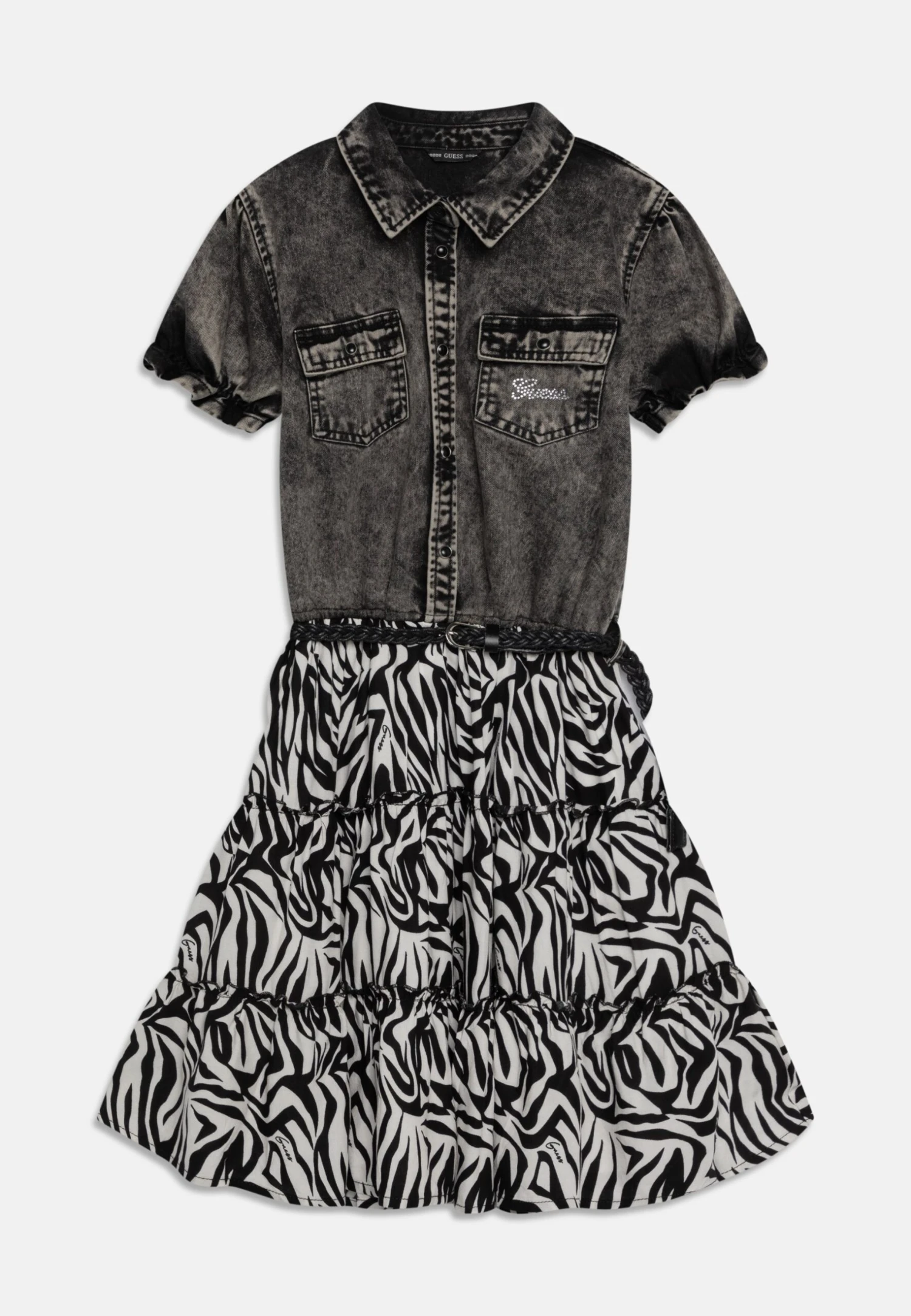 Guess Junior Dress - Spijkerjurk - Grey