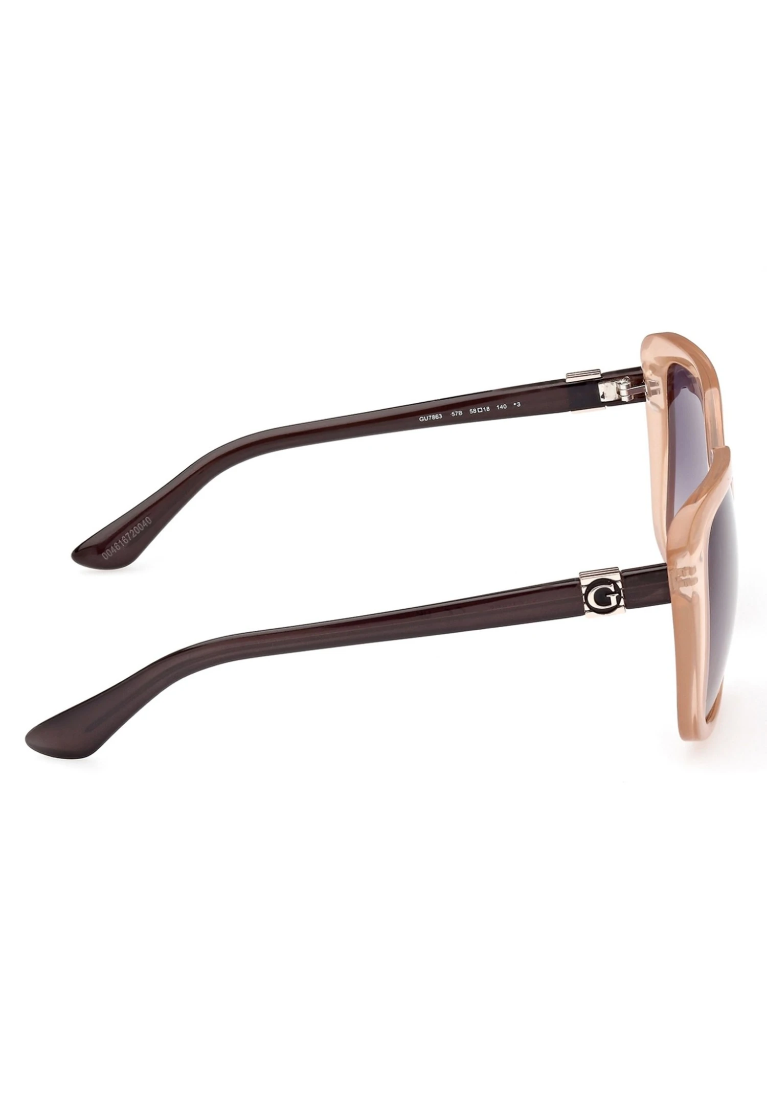 Guess Quadratische Form - Zonnebril - Glänzend Beige - Afbeelding 3