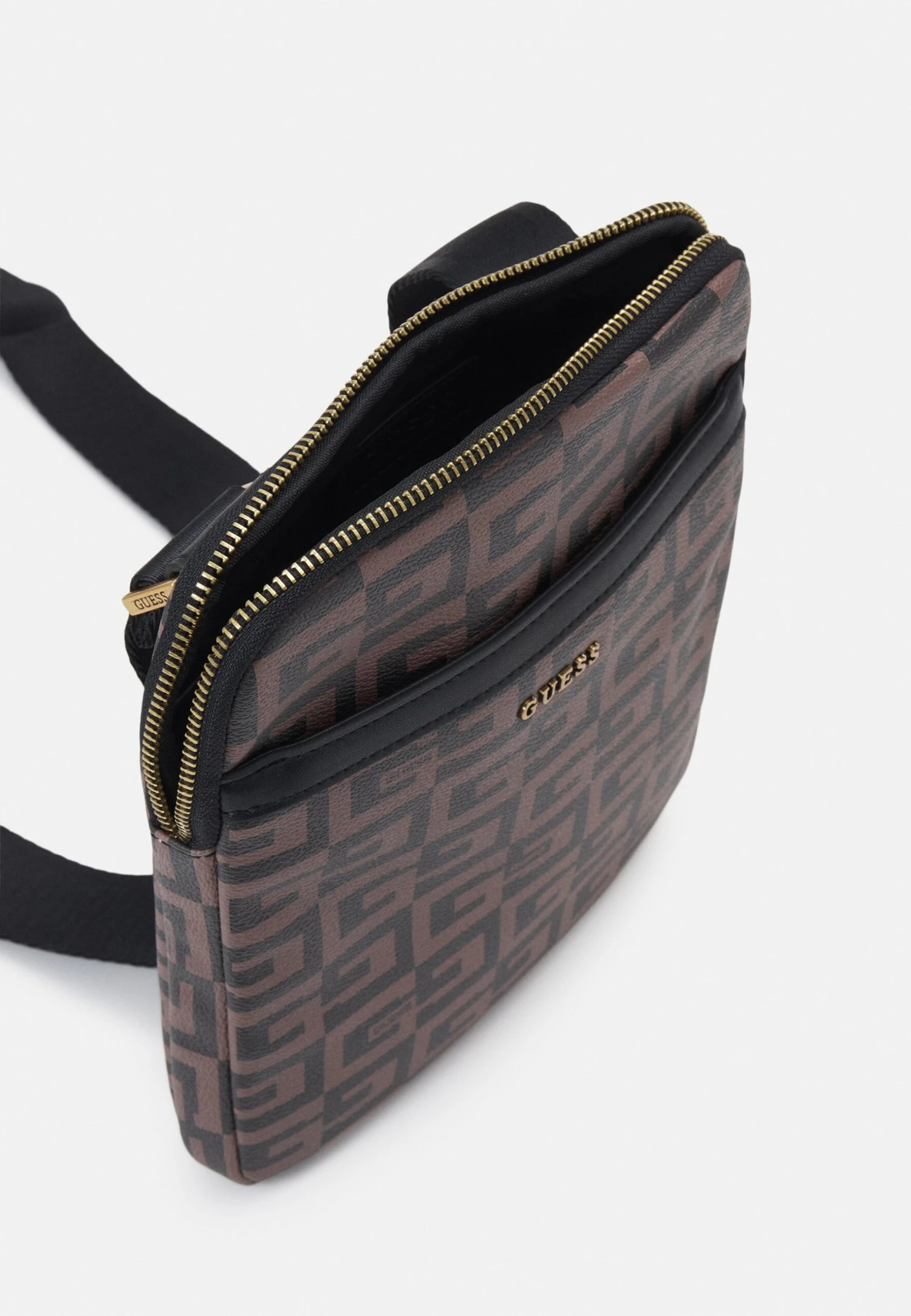 Guess Escape Top Zip Crossbody Flat Unisex - Schoudertas - Brown - Afbeelding 3