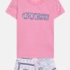 Guess Newborn Set - T-Shirt Print - Light Pink