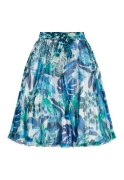 Guess Mit Allover-Print - A-Lijn Rok - Mehrfarbig, Grundton Blau