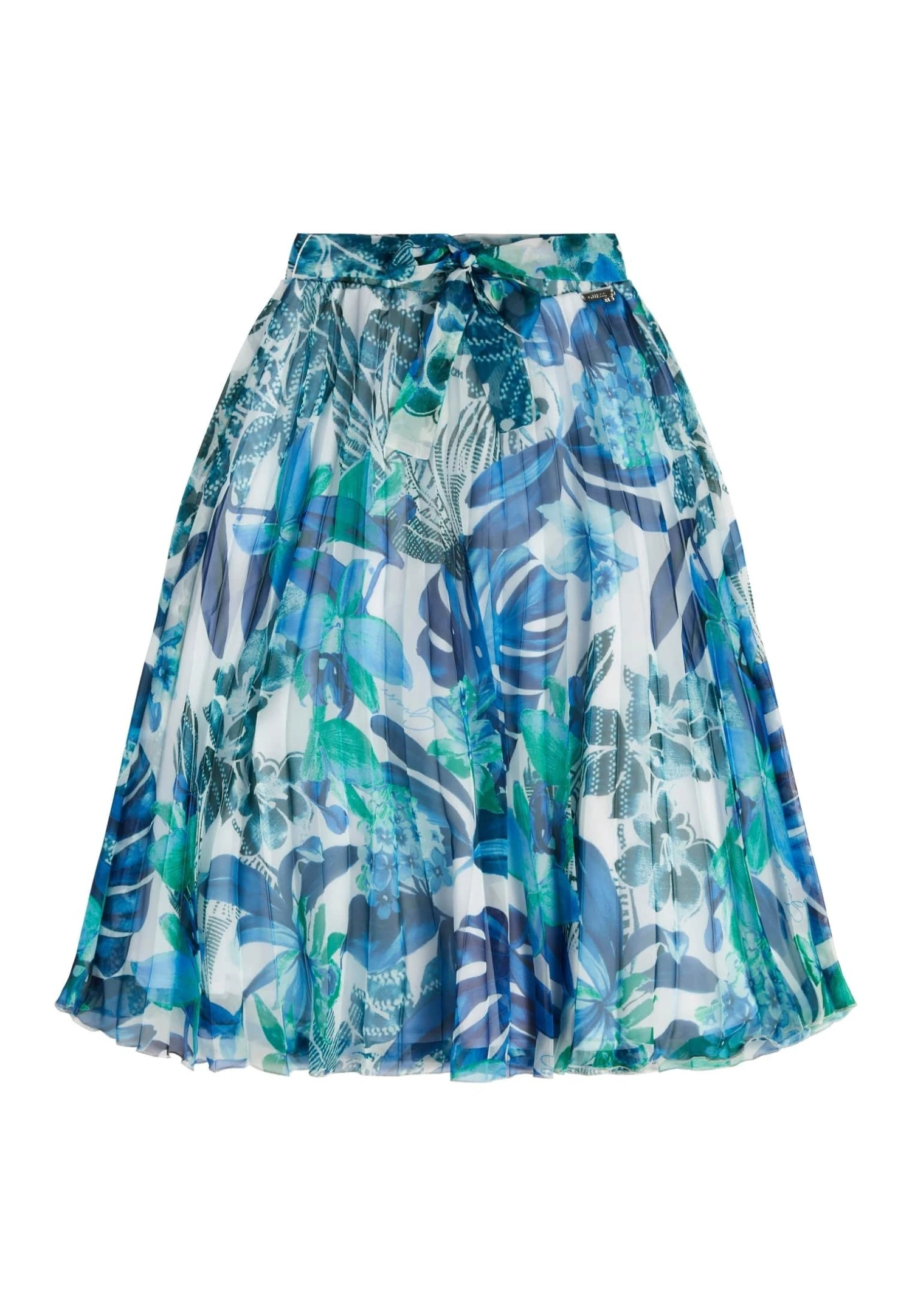 Guess Mit Allover-Print - A-Lijn Rok - Mehrfarbig, Grundton Blau