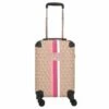 Guess Wilder Travel 4 Rollen Kabinentrolley- Reistas - Taupe Logo