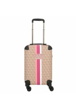 Guess Wilder Travel 4 Rollen Kabinentrolley- Reistas - Taupe Logo