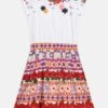 Guess Junior Mixed Dress - Jerseyjurk - Pure White