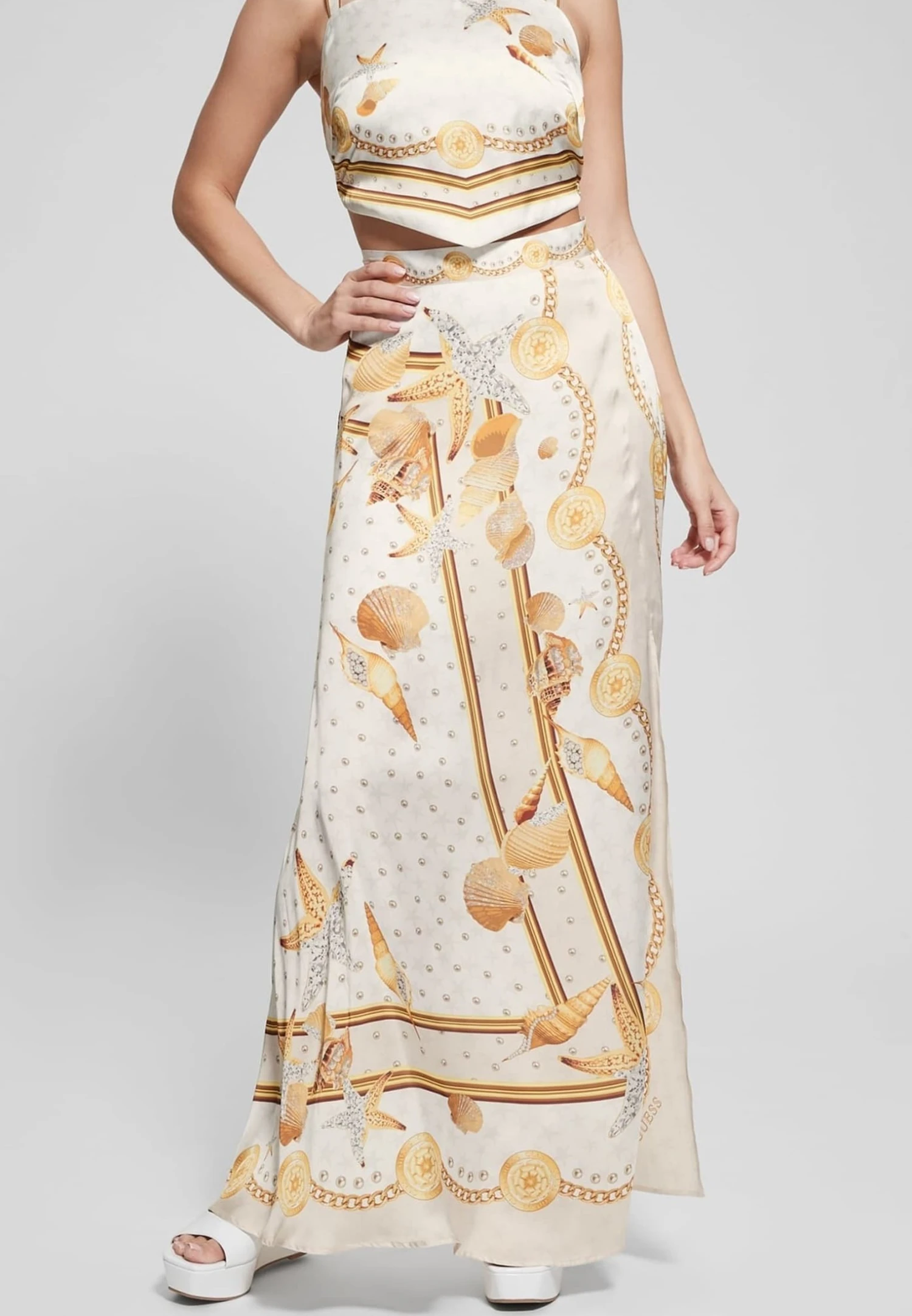 Guess Mit Barock-Print - Wikkelrok - Gemustert Multicolor