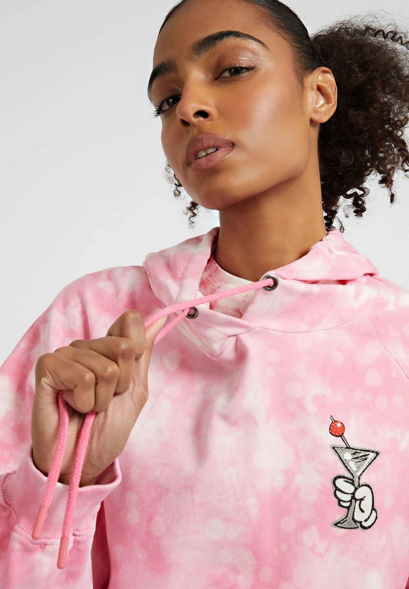 Guess Mit Rückseitigem Graffiti - Hoodie - Rose - Afbeelding 4