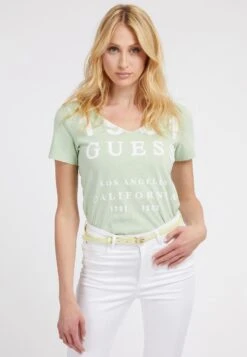 Guess Downtown - T-Shirt Print - Grün