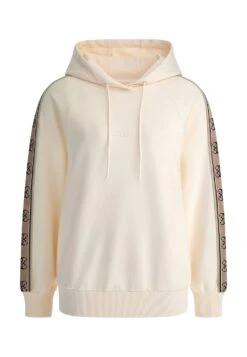 Guess Logo-Streifen - Hoodie - Creme