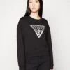 Guess Crystal Mesh- Sweater - Jet Black