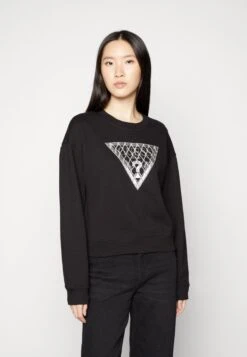 Guess Crystal Mesh- Sweater - Jet Black