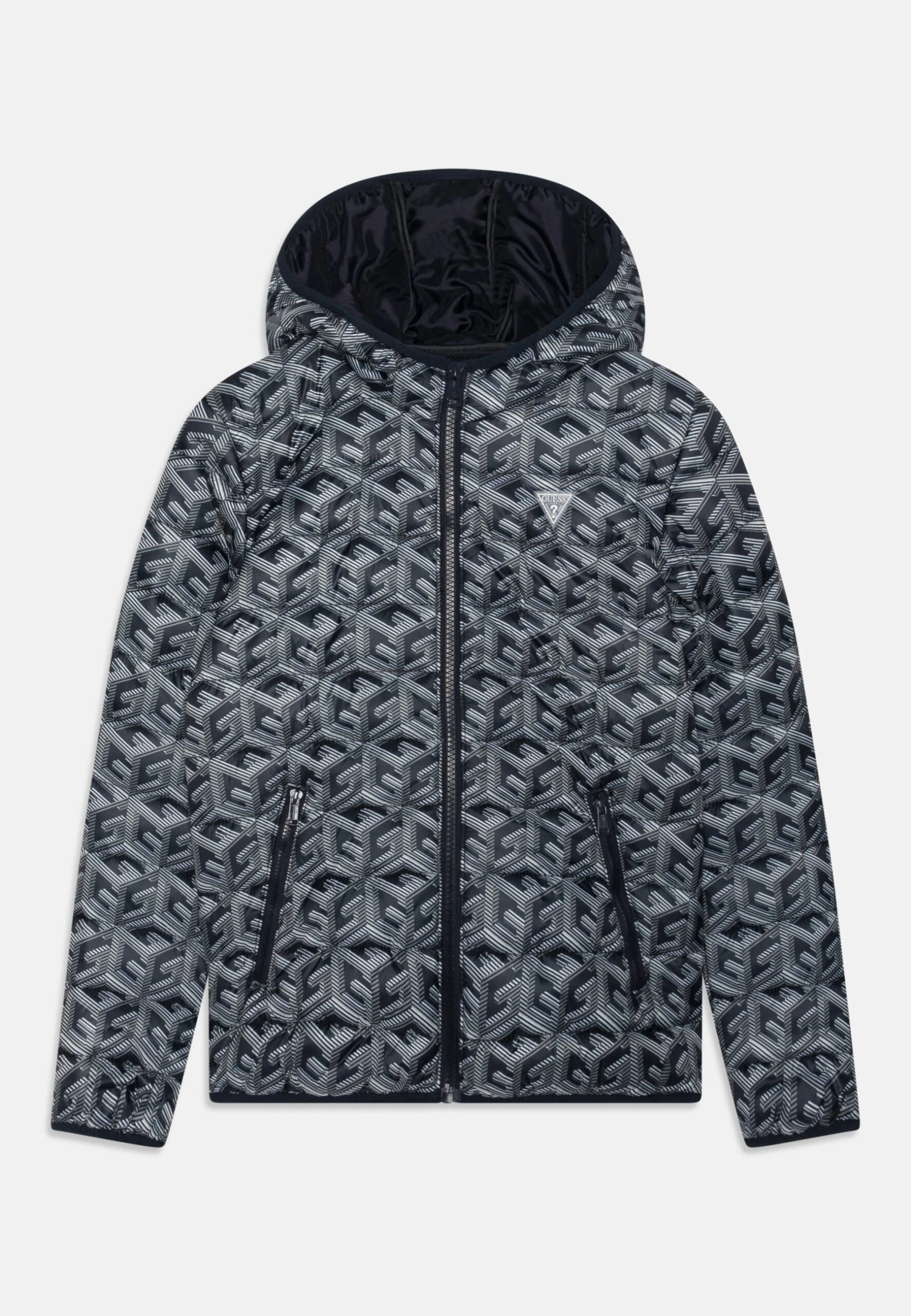 Guess JuniorHooded Zip - Winterjas - Blue Combo