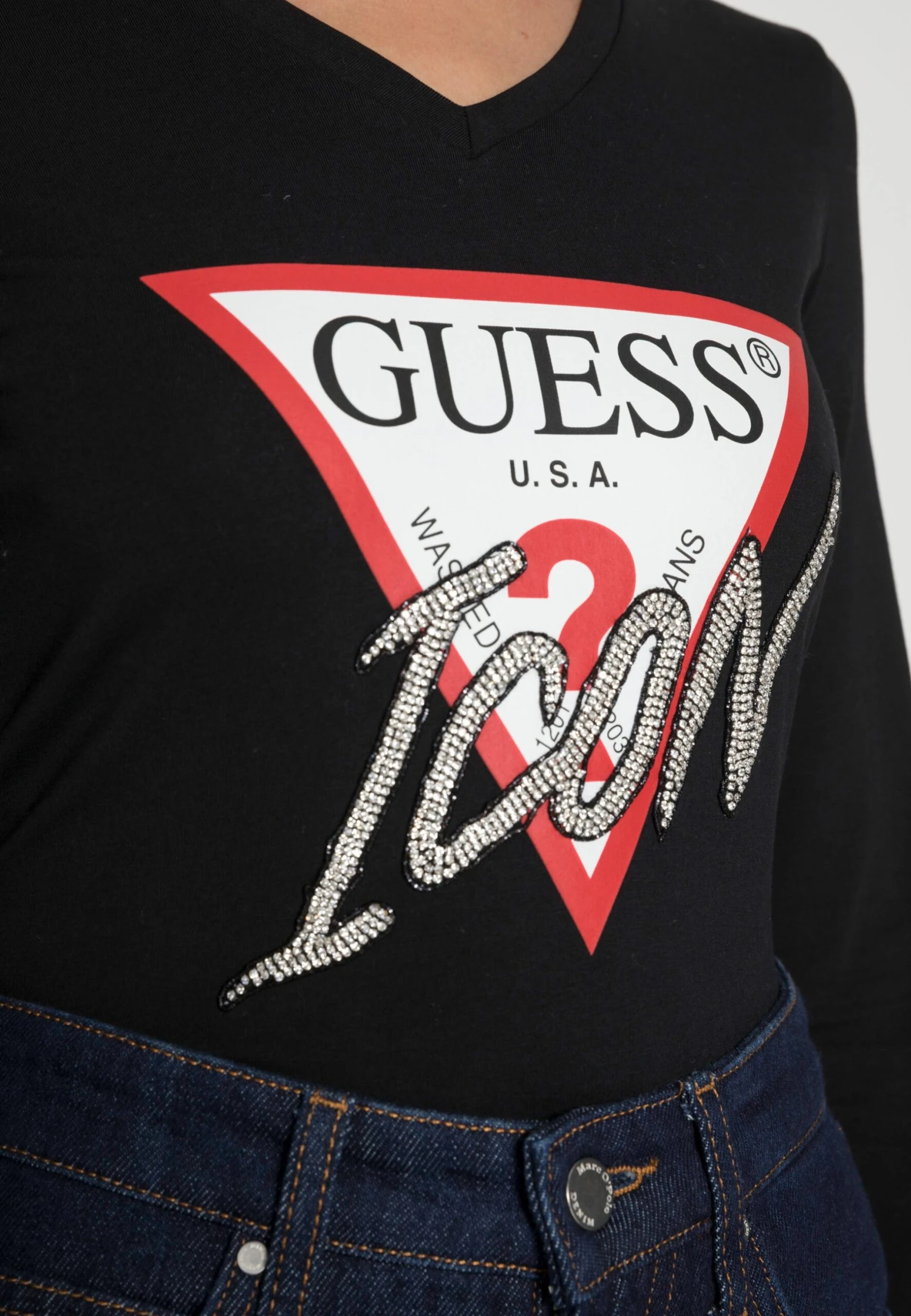 Guess Icon - Longsleeve - Jet Black - Afbeelding 5