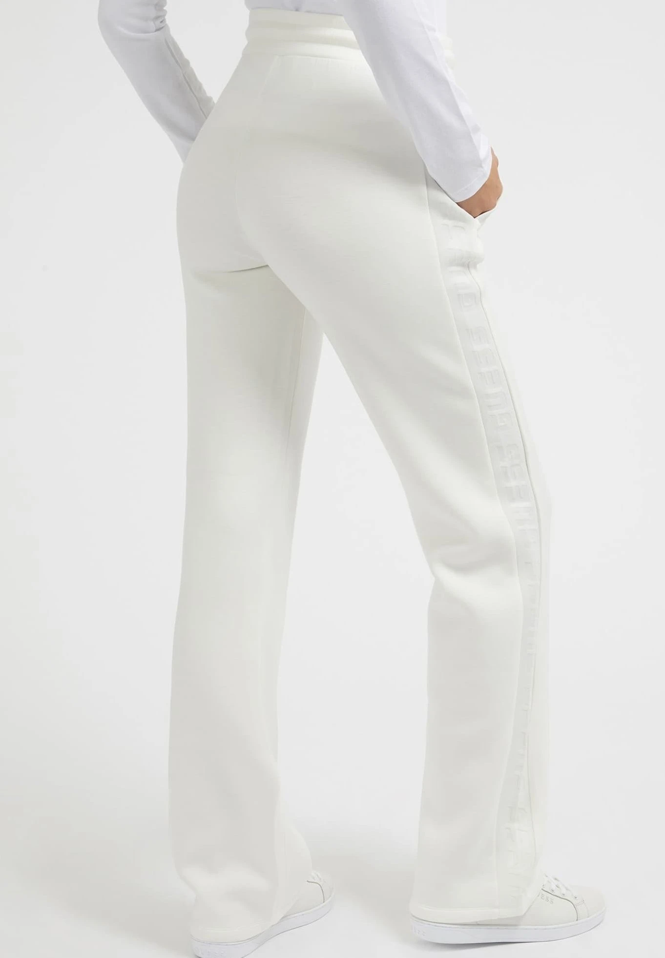 Guess Mit Seitlichem Logo - Trainingsbroek - Weiß - Afbeelding 3