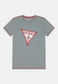 Guess Junior Knop Yarn- T-Shirt Print - Light Stone Heather