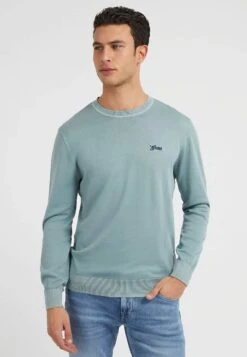 Guess Mit Frontstickerei - Sweater - Hellblau