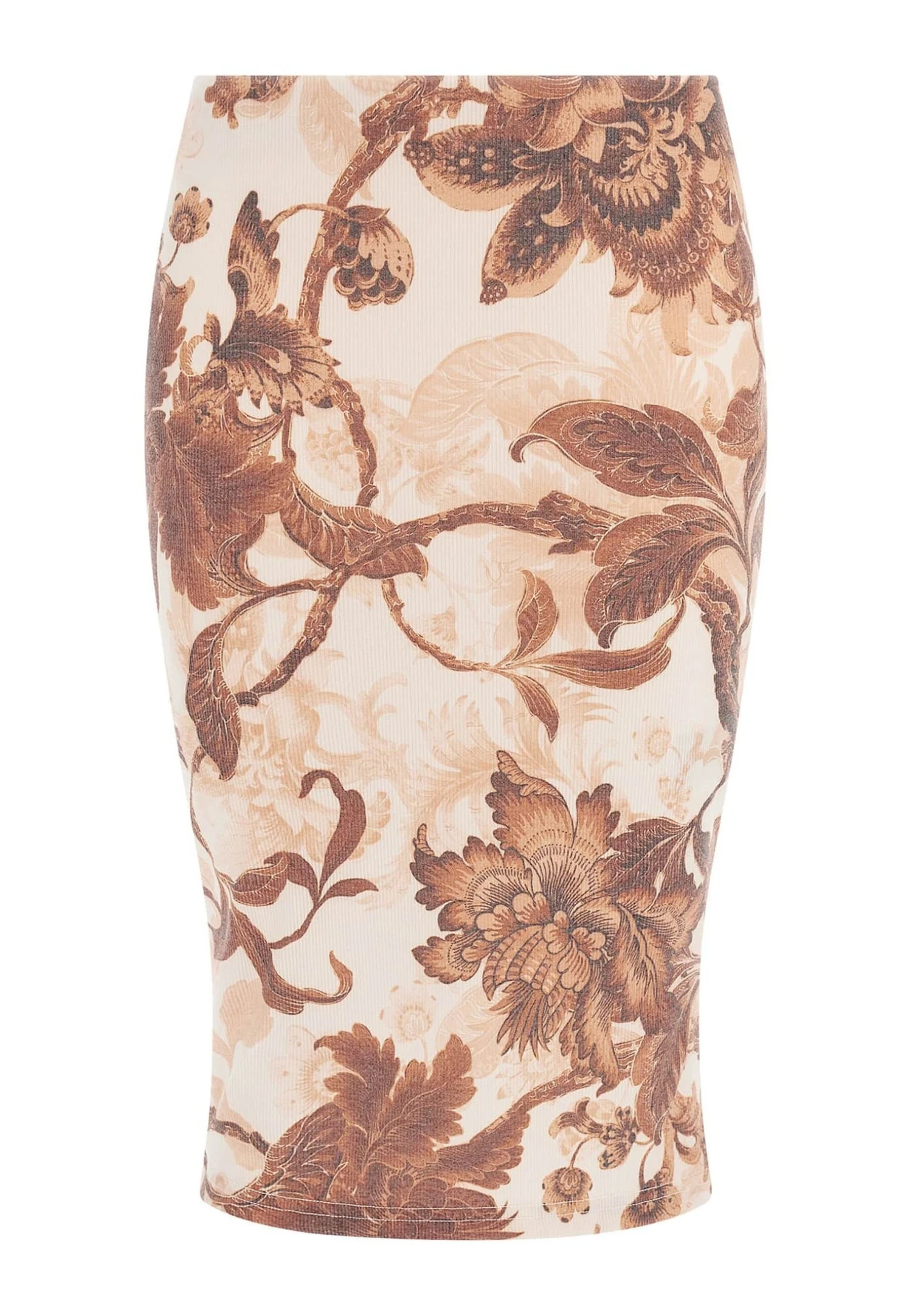 Guess Rock Mit Blumenprint - Kokerrok - Orange - Afbeelding 4