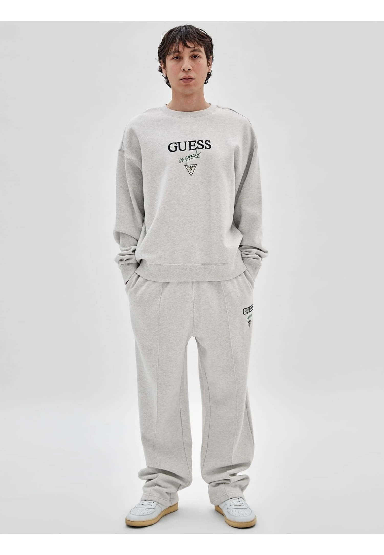 Guess Mit Logo - Trainingsbroek - Beige - Afbeelding 2