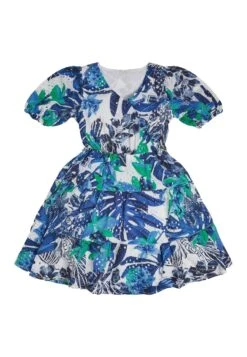 Guess Cocktailjurk - Mehrfarbig, Grundton Blau